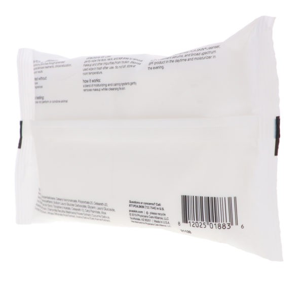 PCA Skin Makeup Remover Face Wipes 25 ct