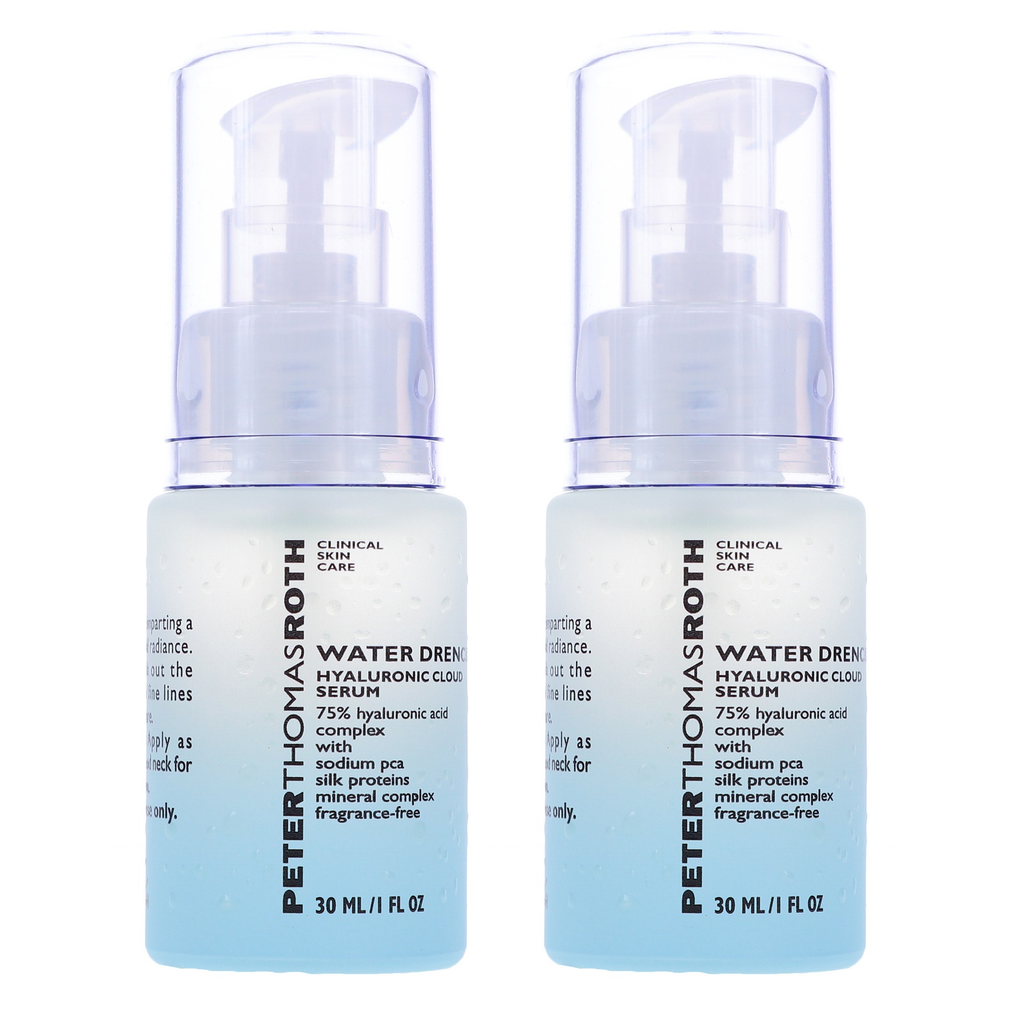 Peter Thomas Roth Water Drench Hyaluronic Cloud Serum 1 oz 2 Pack