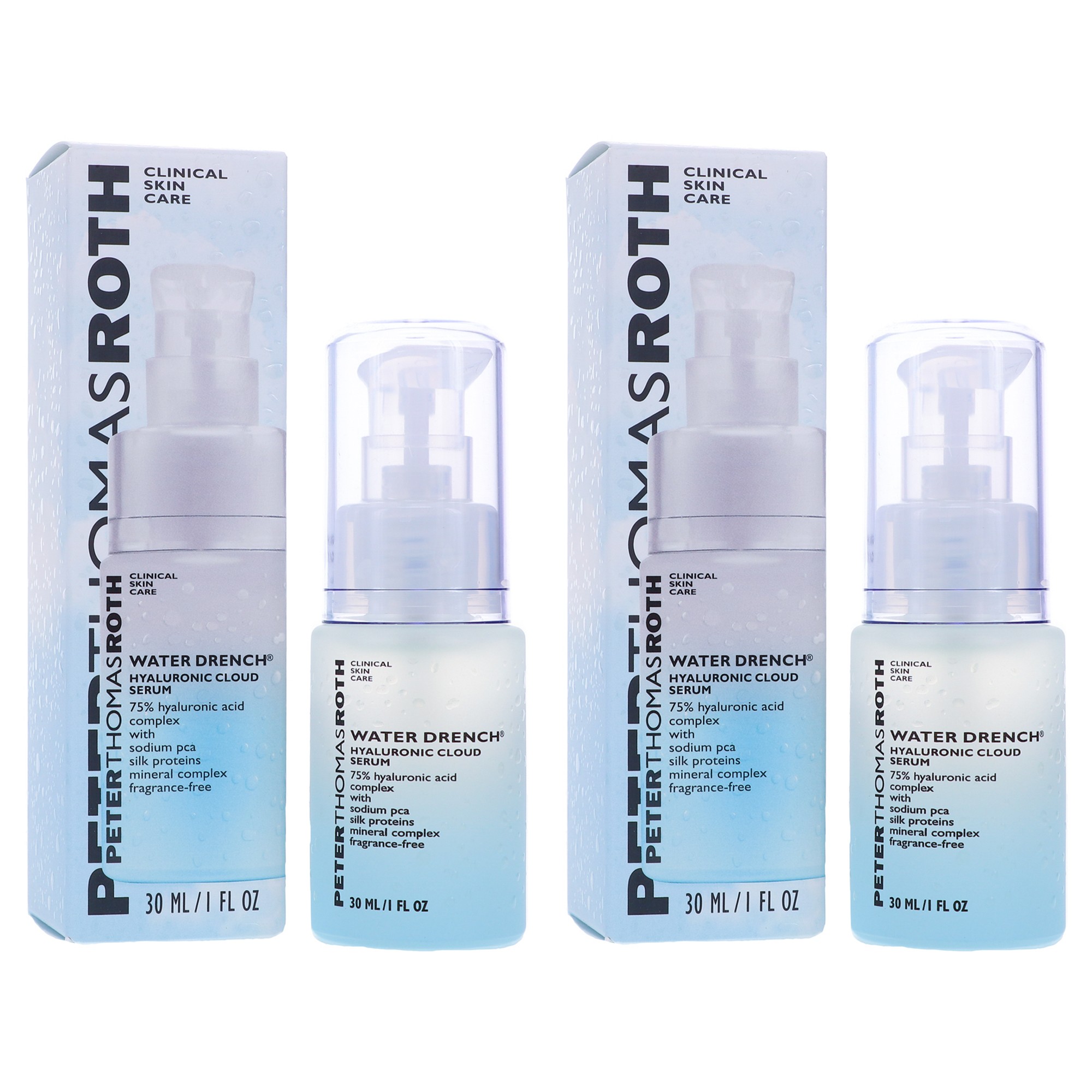 Peter Thomas Roth Water Drench Hyaluronic Cloud Serum 1 oz 2 Pack