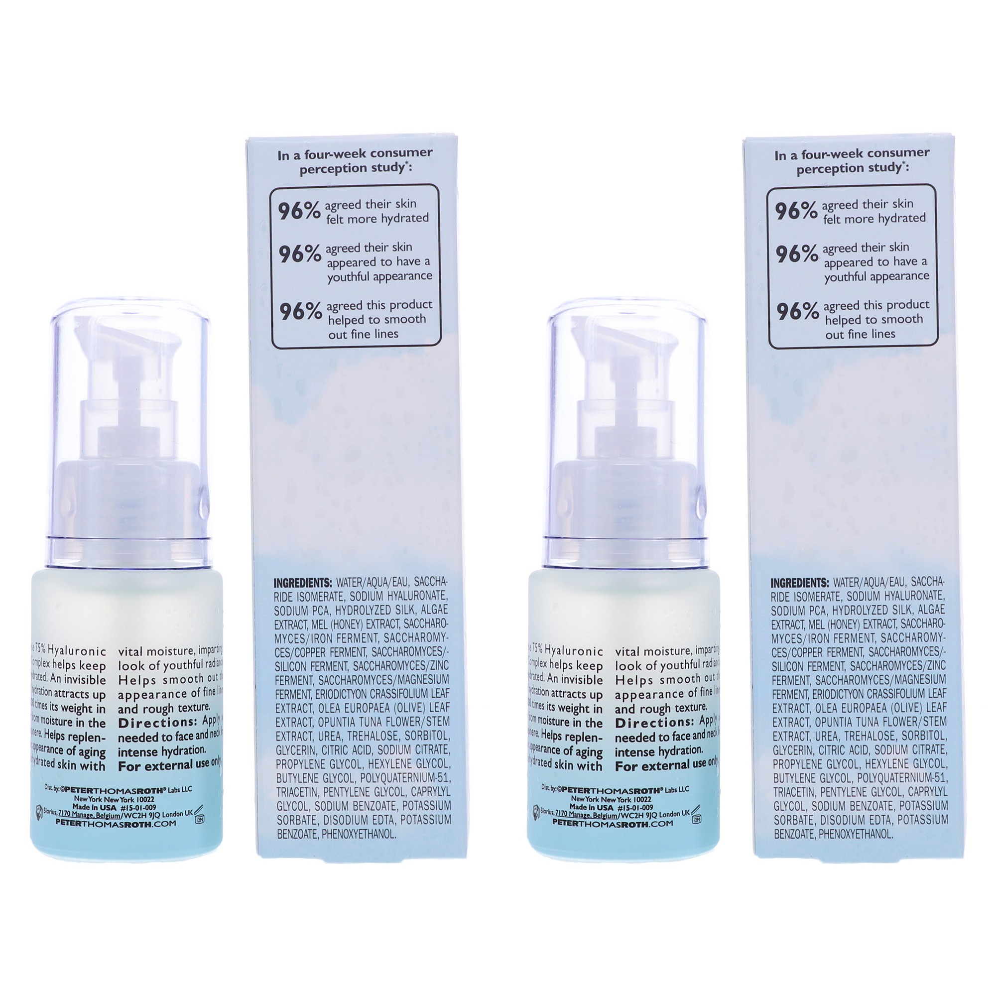 Peter Thomas Roth Water Drench Hyaluronic Cloud Serum 1 oz 2 Pack