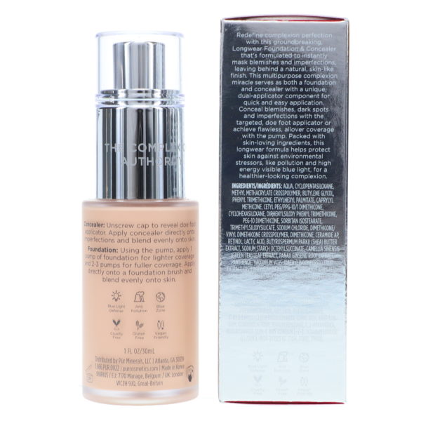 PUR 4-In-1 Love Your Selfie Longwear Foundation & Concealer LN3 1 oz