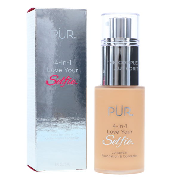 PUR 4-In-1 Love Your Selfie Longwear Foundation & Concealer Medium Golden MG3 1 oz