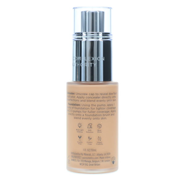PUR 4-In-1 Love Your Selfie Longwear Foundation & Concealer Medium Neutral MN3 1 oz