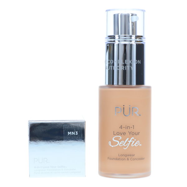 PUR 4-In-1 Love Your Selfie Longwear Foundation & Concealer Medium Neutral MN3 1 oz