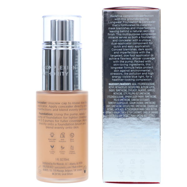 PUR 4-In-1 Love Your Selfie Longwear Foundation & Concealer Medium Neutral MN3 1 oz