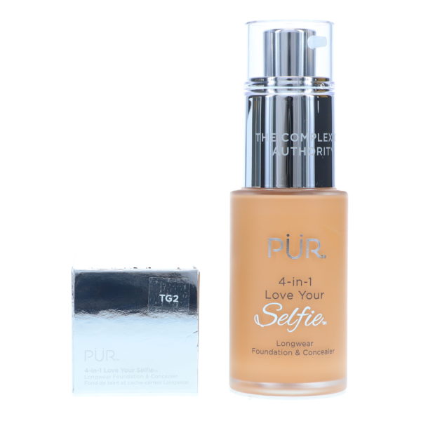 PUR 4-In-1 Love Your Selfie Longwear Foundation & Concealer Tan Golden TG2 1 oz