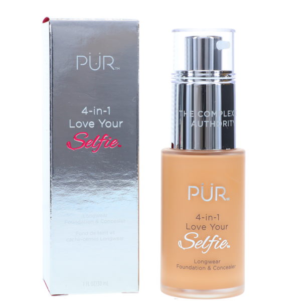 PUR 4-In-1 Love Your Selfie Longwear Foundation & Concealer Tan Golden TG2 1 oz