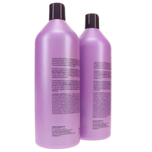 Pureology Hydrate Shampoo 333.8 oz & Hydrate Conditioner 33.8 oz Combo Pack