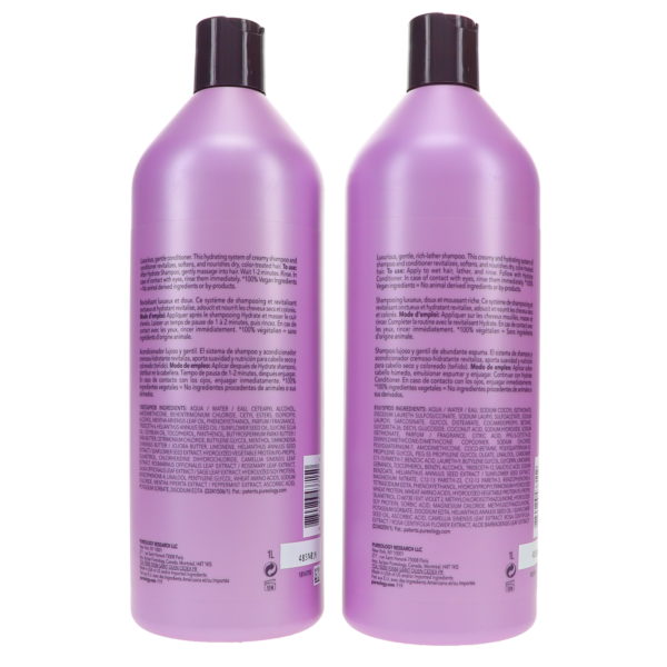 Pureology Hydrate Shampoo 333.8 oz & Hydrate Conditioner 33.8 oz Combo Pack