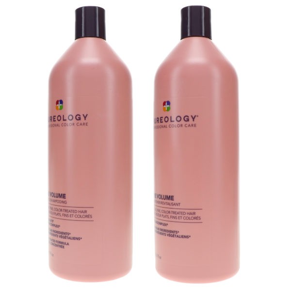 Pureology Pure Volume Shampoo 33.8 oz & Pure Volume Conditioner 33.8 oz Combo Pack