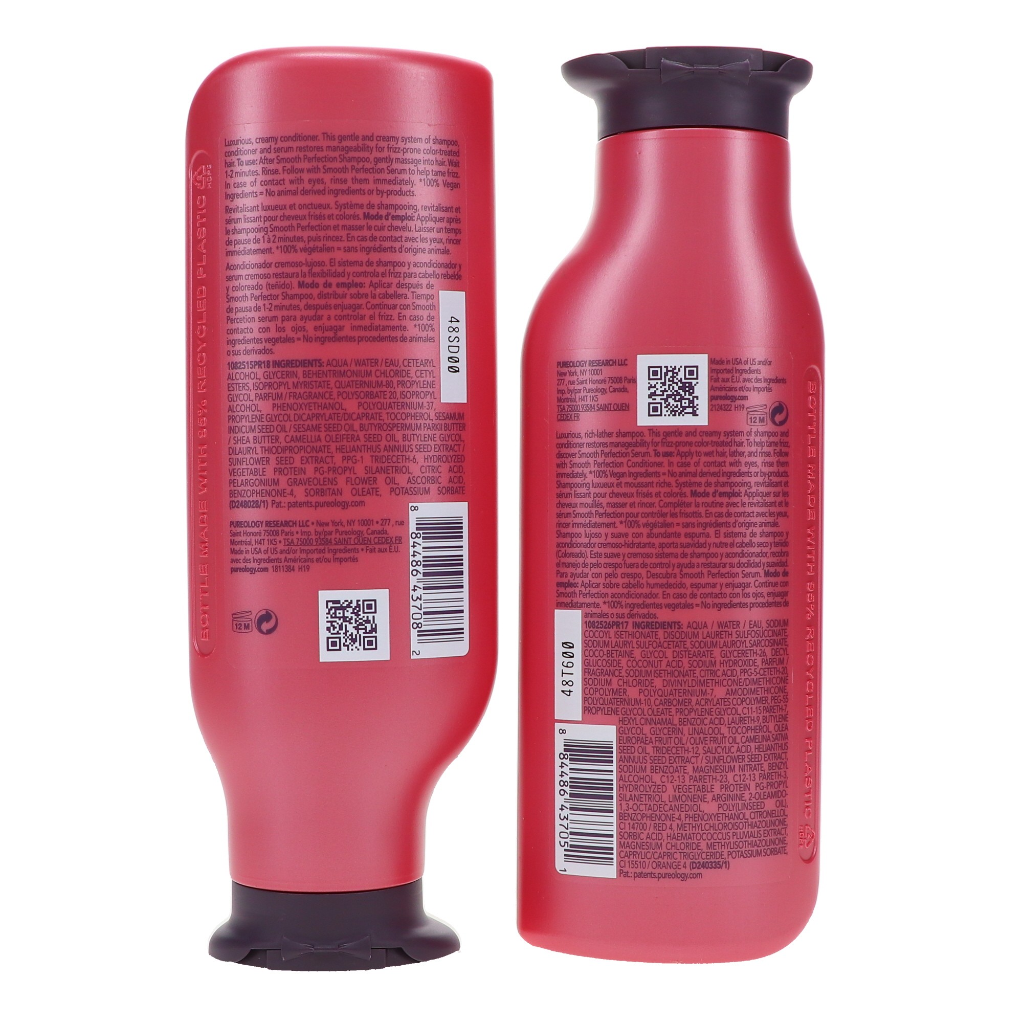 Pureology Smooth Perfection Shampoo 9 oz & Smooth Perfection Conditioner 9 oz Combo Pack