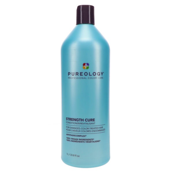 Pureology Strength Cure Shampoo 33.8 oz & Strength Cure Conditioner 33.8 oz Combo Pack