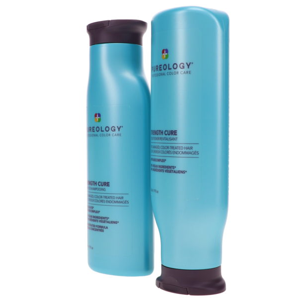 Pureology Strength Cure Shampoo 8.5 oz & Strength Cure Conditioner 8.5 oz Combo Pack