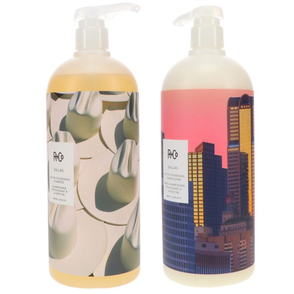 R+CO Dallas Thickening Shampoo 33.8 oz & Dallas Thickening Conditioner 33.8 oz Combo Pack