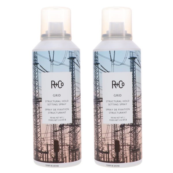 R+CO Grid Structural Hold Setting Spray 5 oz 2 Pack