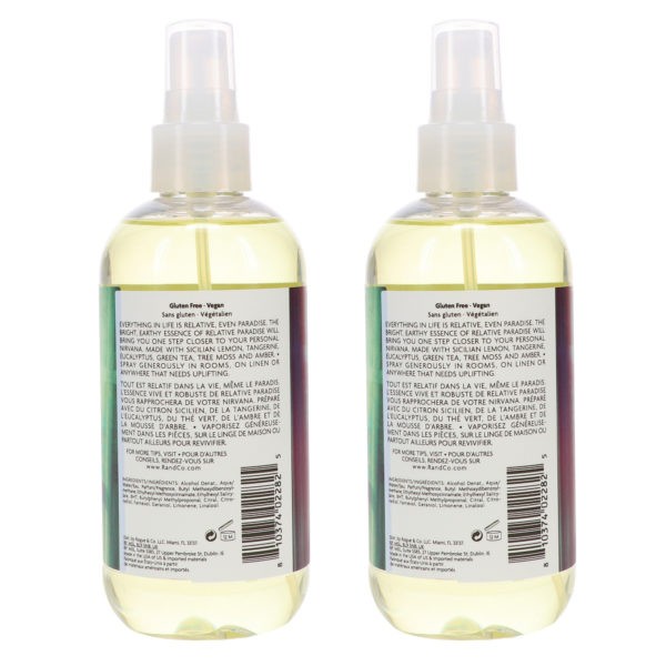 R+CO RELATIVE PARADISE Fragrance Spray 8.5 oz 2 Pack