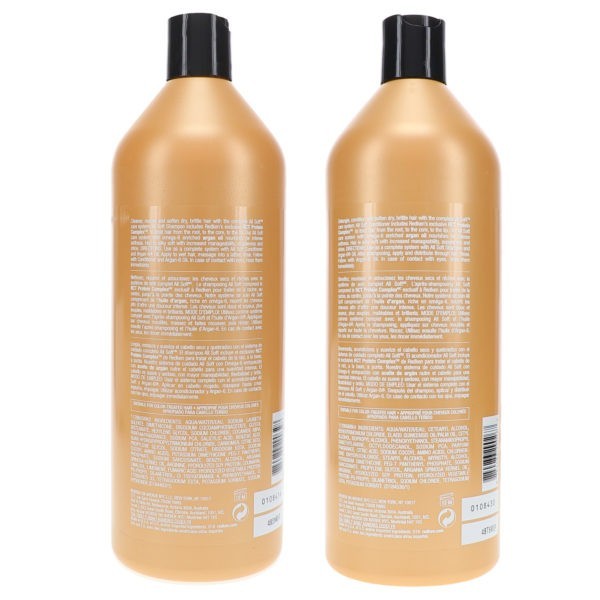 Redken All Soft Shampoo 33.8 oz & All Soft Conditioner 33.8 oz Combo Pack