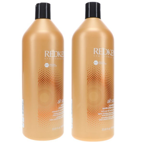 Redken All Soft Shampoo 33.8 oz & All Soft Conditioner 33.8 oz Combo Pack