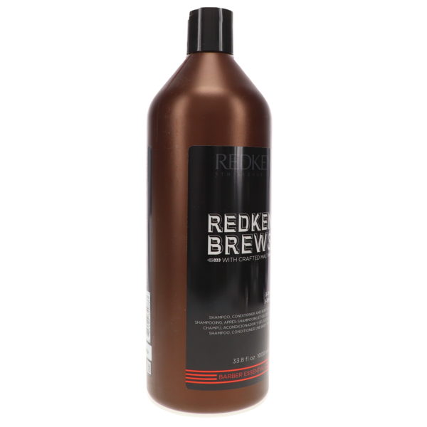 Redken Brews 3-in1 Shampoo, Conditioner and Body Wash 33.8 oz