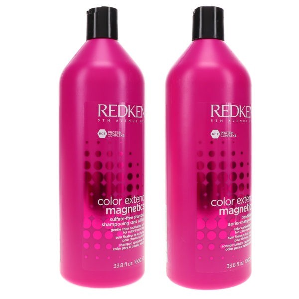 Redken Color Extend Magnetics Shampoo 33.8 oz & Color Extend Magnetics Conditioner 33.8 oz Combo Pack