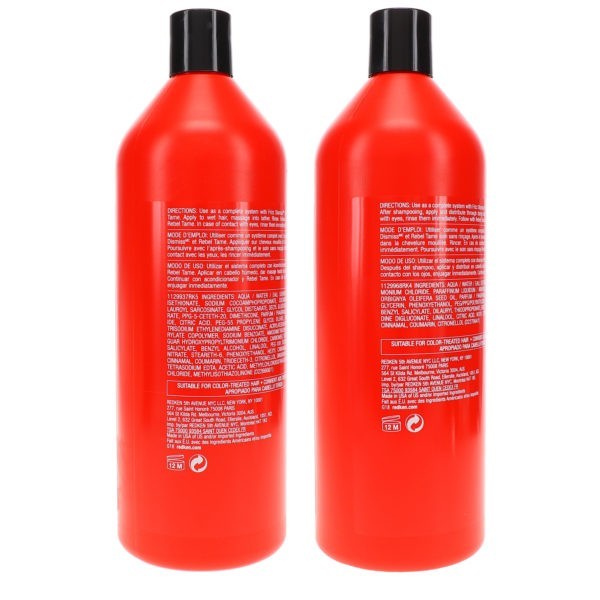 Redken Frizz Dismiss Sulfate-Free Shampoo 33.8 oz & Frizz Dismiss Conditioner 33.8 oz Combo Pack