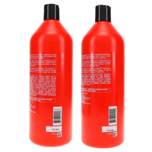 Redken Frizz Dismiss Sulfate-Free Shampoo 33.8 oz & Frizz Dismiss Conditioner 33.8 oz Combo Pack