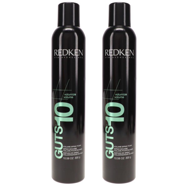 Redken Guts 10 Volume Spray Foam Mousse 10.58 oz 2 Pack