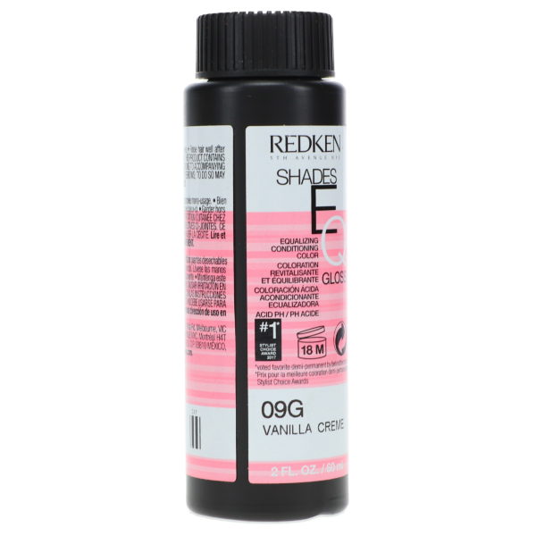 Redken Shades EQ C Gloss 09G Vanilla Cream 2 oz