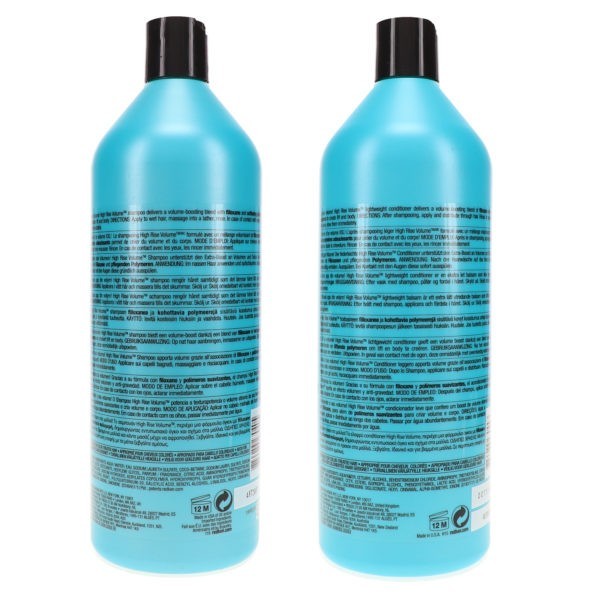 Redken Volume High Rise Shampoo 33.8 oz & Volume High Rise Conditioner 33.8 oz Combo Pack