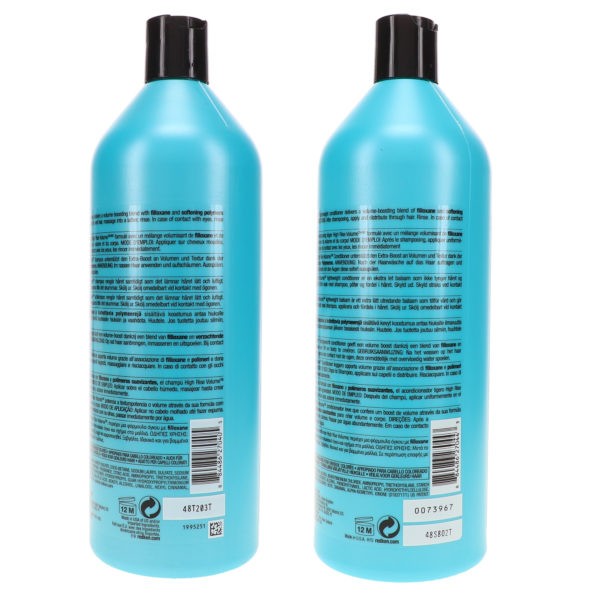 Redken Volume High Rise Shampoo 33.8 oz & Volume High Rise Conditioner 33.8 oz Combo Pack