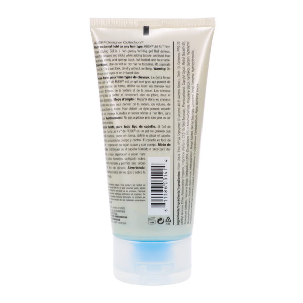 Rusk Jel FX Firm Hold Styling Gel 5.3 oz