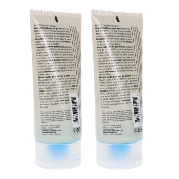 Rusk Jel FX Firm Hold Styling Gel 5.3 oz 2 Pack