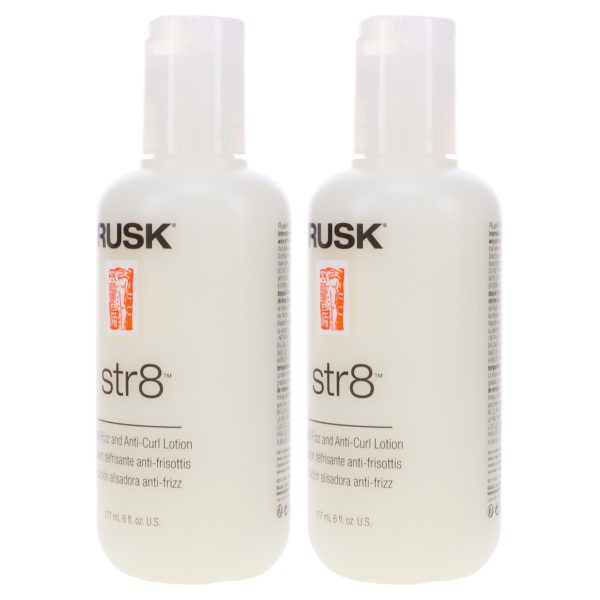 Rusk Str8 Anti-Frizz and Anti-Curl Lotion 6 oz 2 Pack