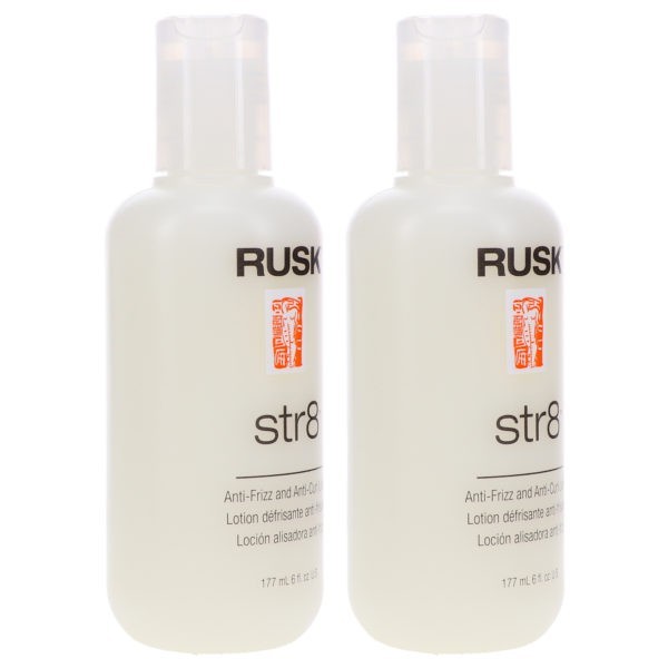 Rusk Str8 Anti-Frizz and Anti-Curl Lotion 6 oz 2 Pack