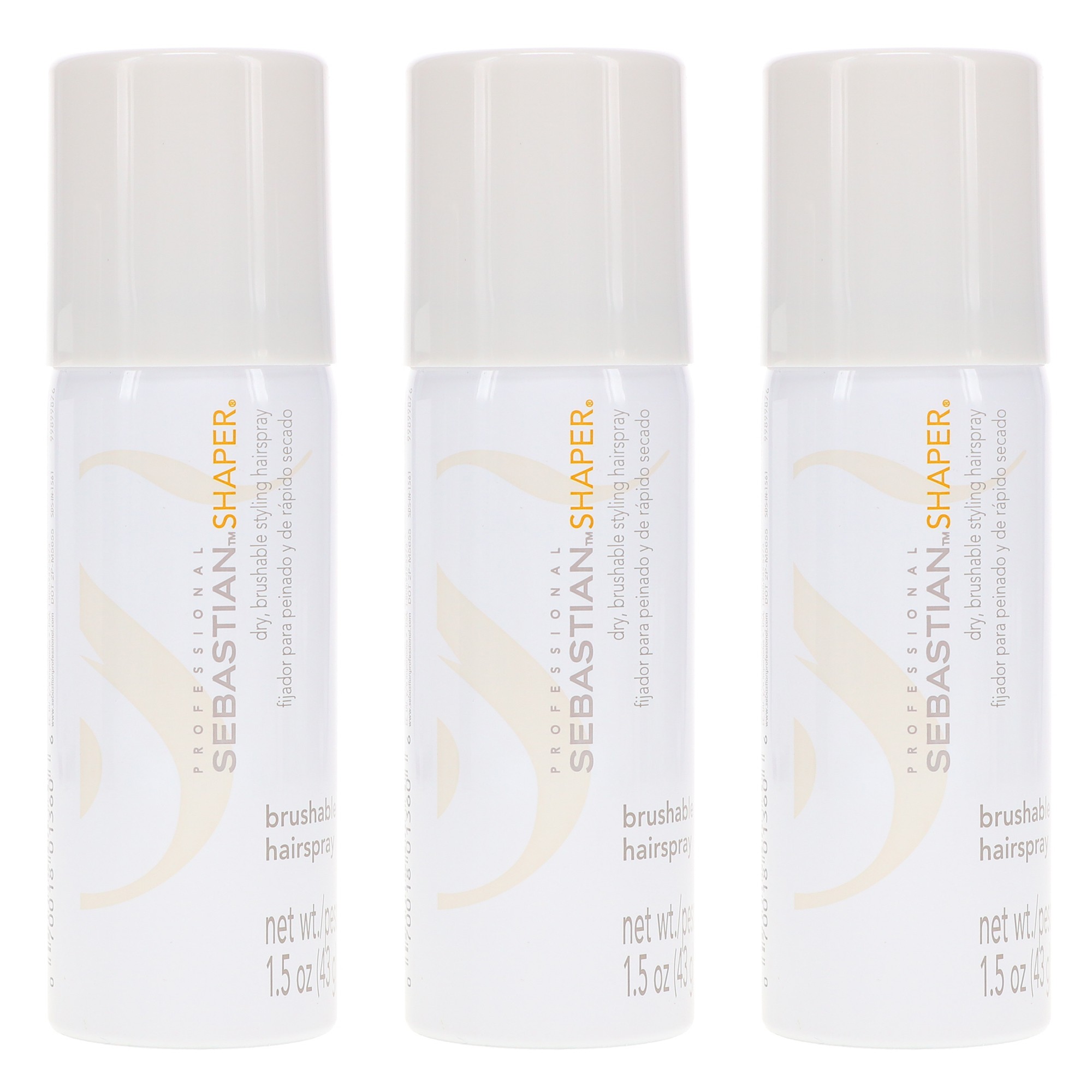 Sebastian Shaper Brushable Hairspray 1.5 oz 3 Pack