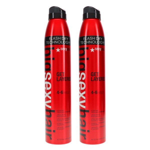 Sexy Hair Big Sexy Hair Get Layers Dry Hairspray 8 oz 2 Pack