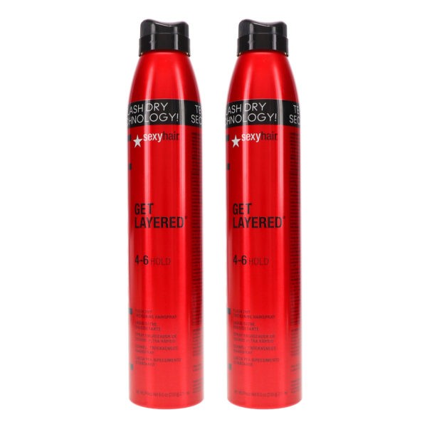 Sexy Hair Big Sexy Hair Get Layers Dry Hairspray 8 oz 2 Pack