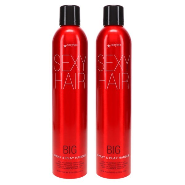 Sexy Hair Big Sexy Hair Spray and Play Harder Firm Volumizing Hairspray 10 oz 2 Pack