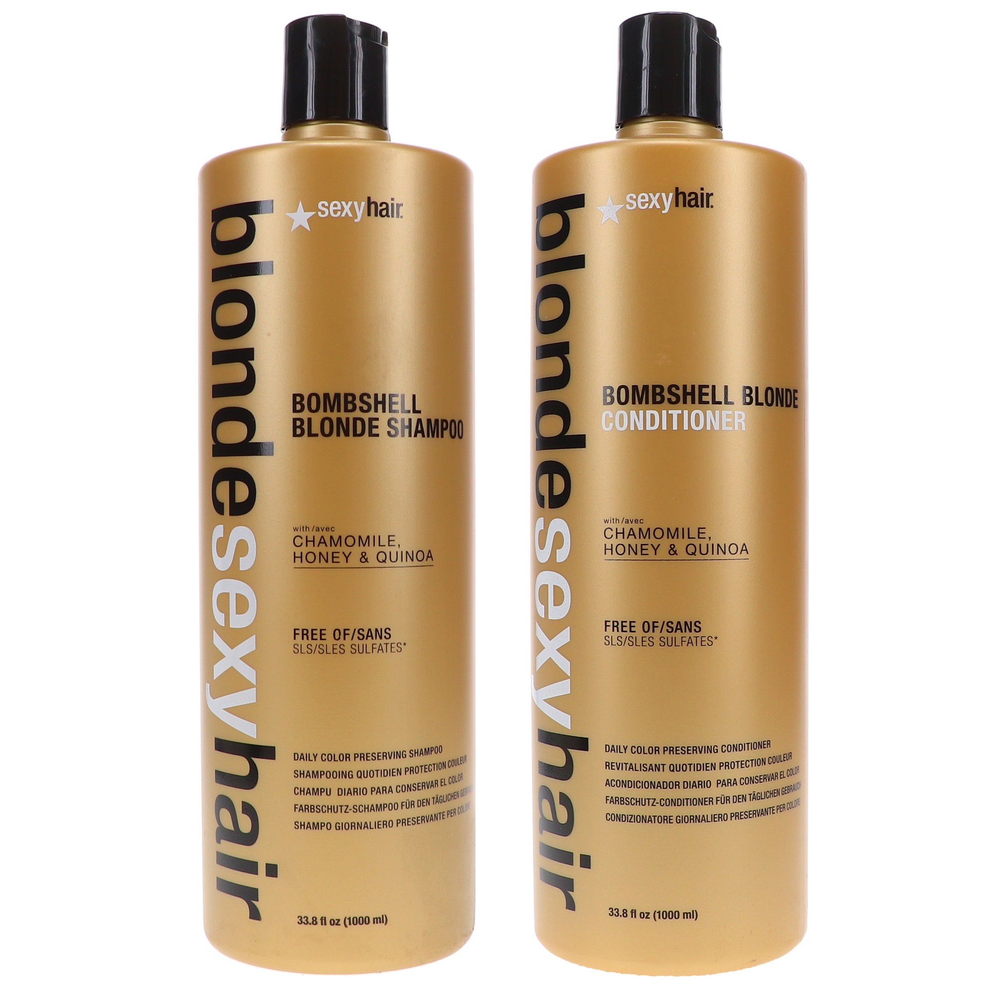 Sexy Hair Blonde Sexy Hair Bombshell Blonde Shampoo 33.8 oz & Bombshell Blonde Conditioner 33.8 oz Combo Pack