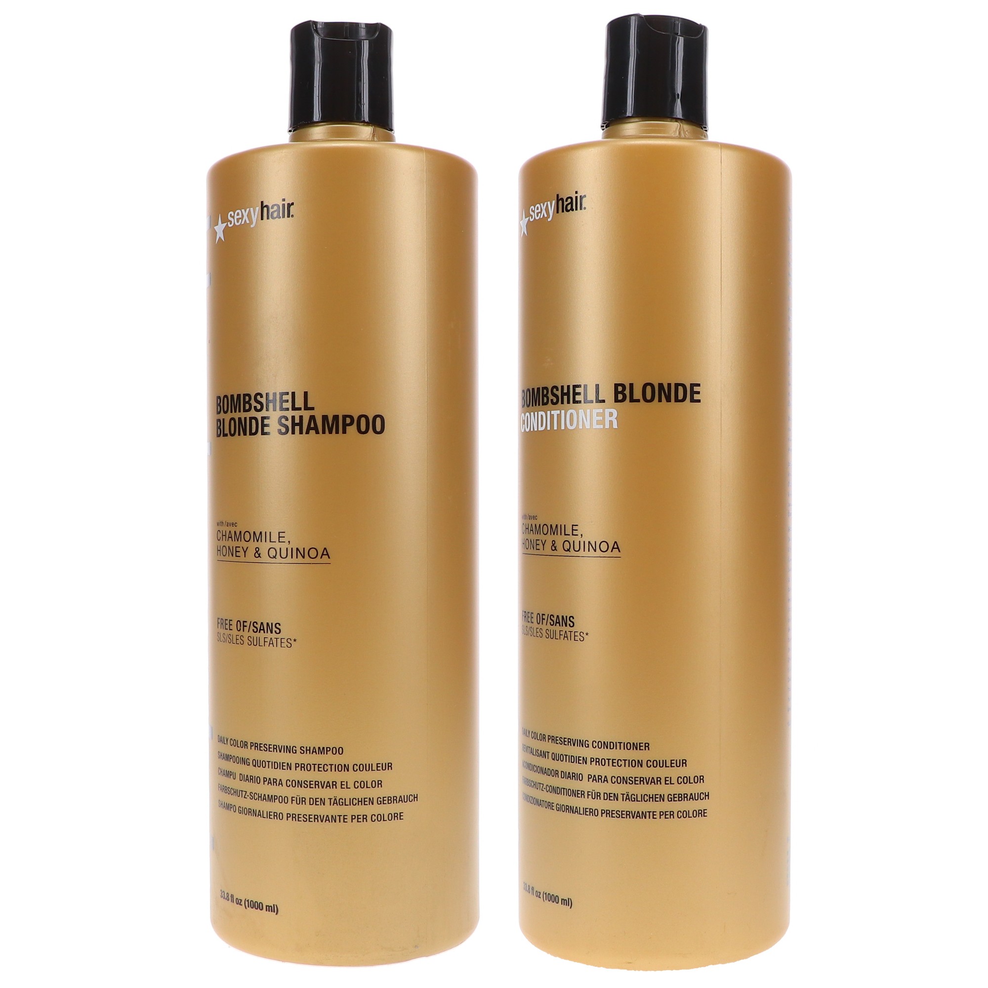 Sexy Hair Blonde Sexy Hair Bombshell Blonde Shampoo 33.8 oz & Bombshell Blonde Conditioner 33.8 oz Combo Pack
