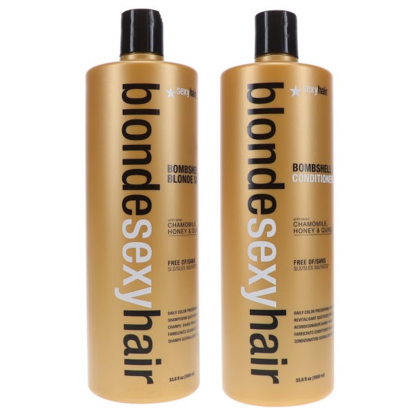 Sexy Hair Blonde Sexy Hair Bombshell Blonde Shampoo 33.8 oz & Bombshell Blonde Conditioner 33.8 oz Combo Pack
