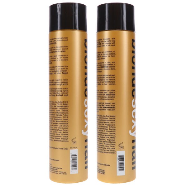 Sexy Hair Blonde Sexy Hair Sulfate-Free Bombshell Blonde Shampoo 10.1 oz & Blonde Bombshell Blonde Sulfate Free Daily Conditioner 10.1 oz Combo Pack