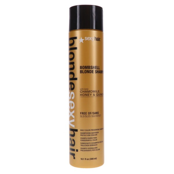 Sexy Hair Blonde Sexy Hair Sulfate-Free Bombshell Blonde Shampoo 10.1 oz & Blonde Bombshell Blonde Sulfate Free Daily Conditioner 10.1 oz Combo Pack