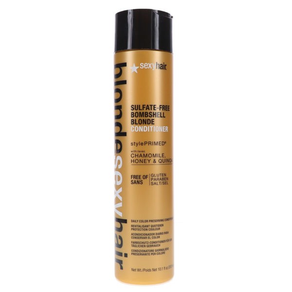 Sexy Hair Blonde Sexy Hair Sulfate-Free Bombshell Blonde Shampoo 10.1 oz & Blonde Bombshell Blonde Sulfate Free Daily Conditioner 10.1 oz Combo Pack