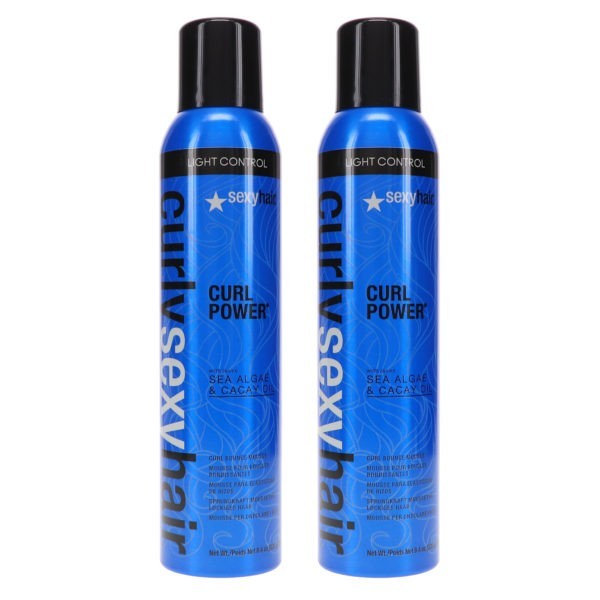 Sexy Hair Curly Sexy Hair Curl Power Curl Bounce Mousse 8.4 oz 2 Pack