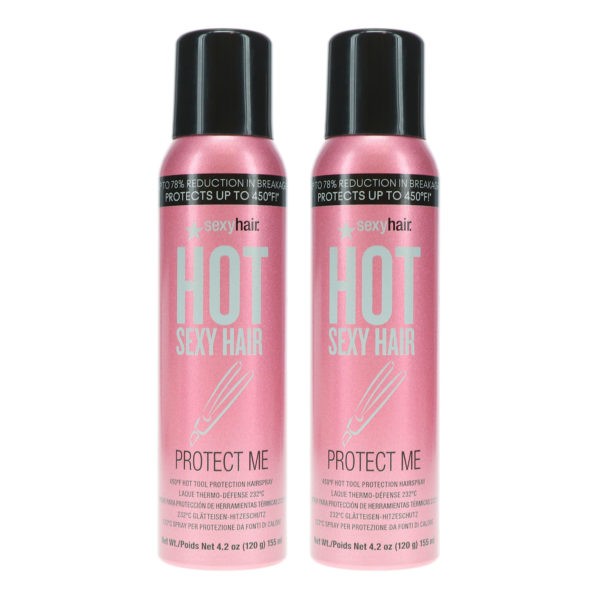 Sexy Hair Hot Sexy Hair Protect Me 450° Hot Tool Protection Hairspray 4.2 oz 2 Pack