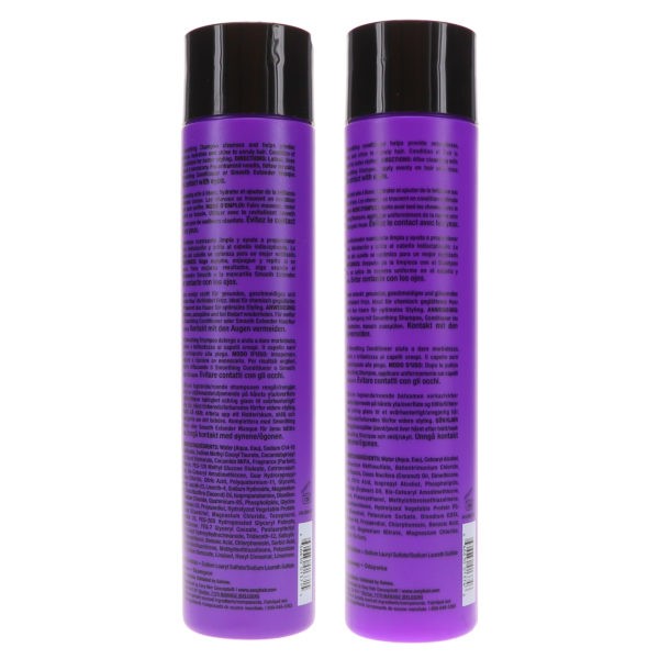 Sexy Hair Smooth Sexy Hair Sulfate Free Smoothing Anti Frizz Shampoo 10.1 oz & Smooth Sulfate Free Smoothing Anti Frizz Conditioner 10.1 oz Combo Pack