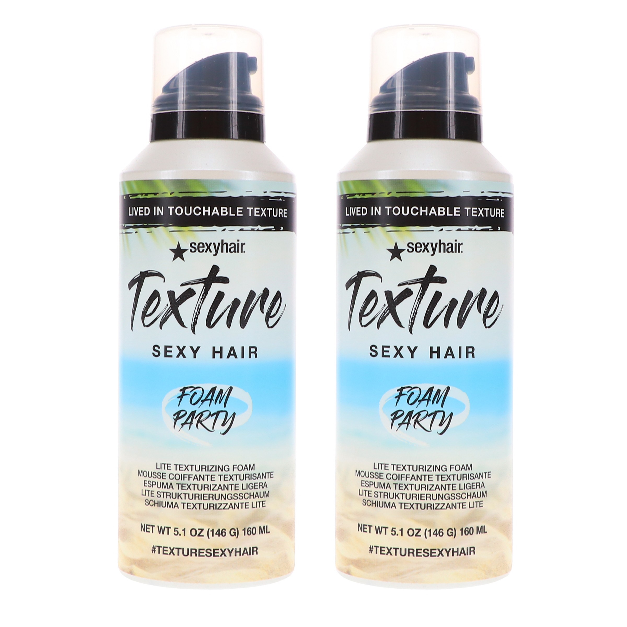 Sexy Hair Texture Sexy Hair Foam Party 5.1 oz 2 Pack