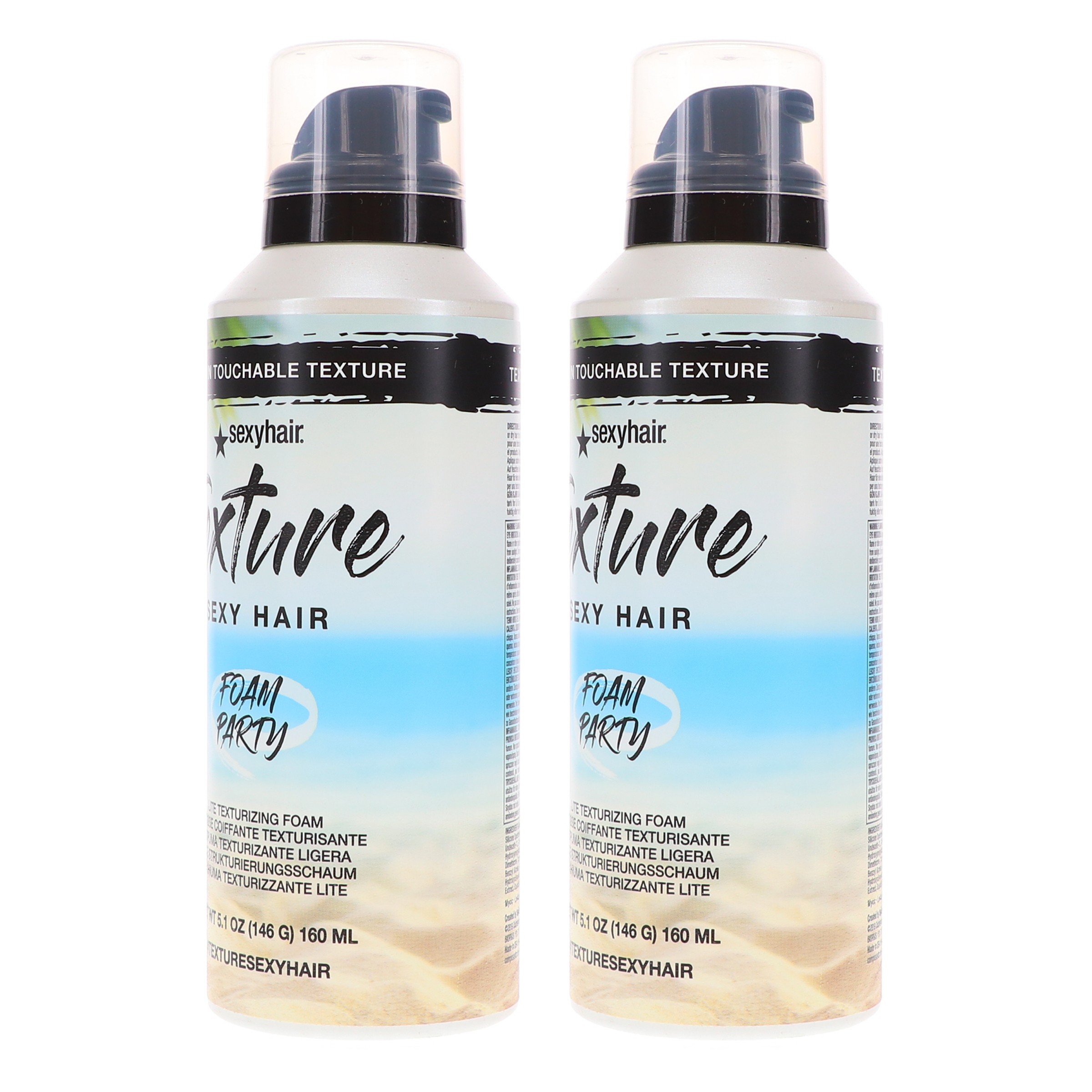 Sexy Hair Texture Sexy Hair Foam Party 5.1 oz 2 Pack