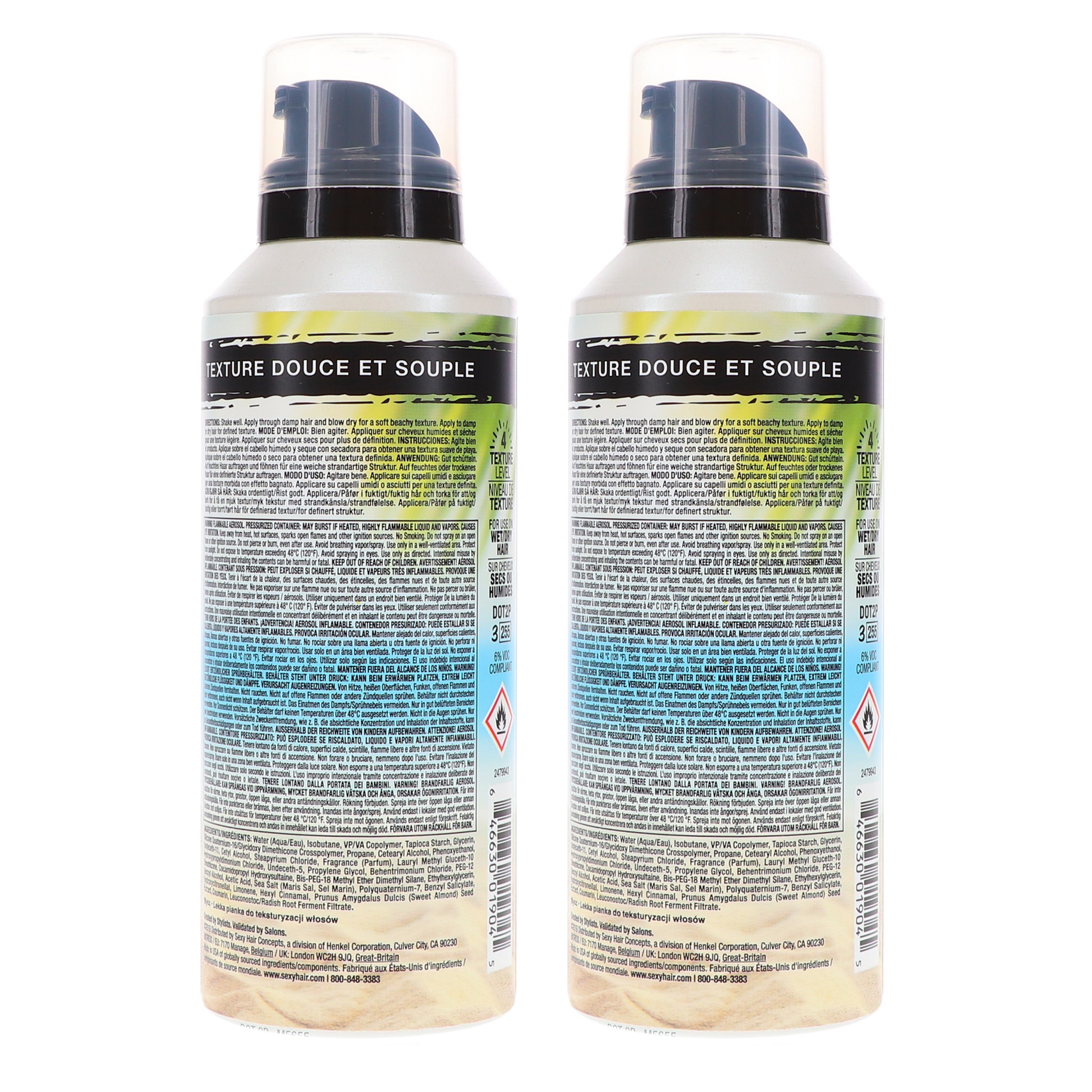 Sexy Hair Texture Sexy Hair Foam Party 5.1 oz 2 Pack